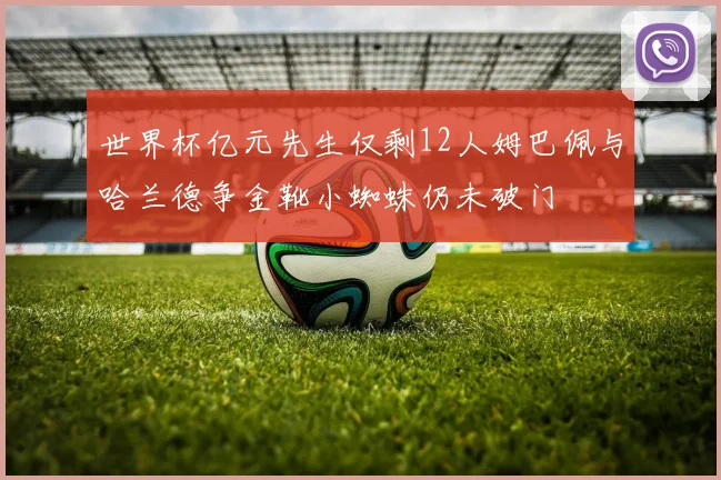 世界杯亿元先生仅剩12人姆巴佩与哈兰德争金靴小蜘蛛仍未破门